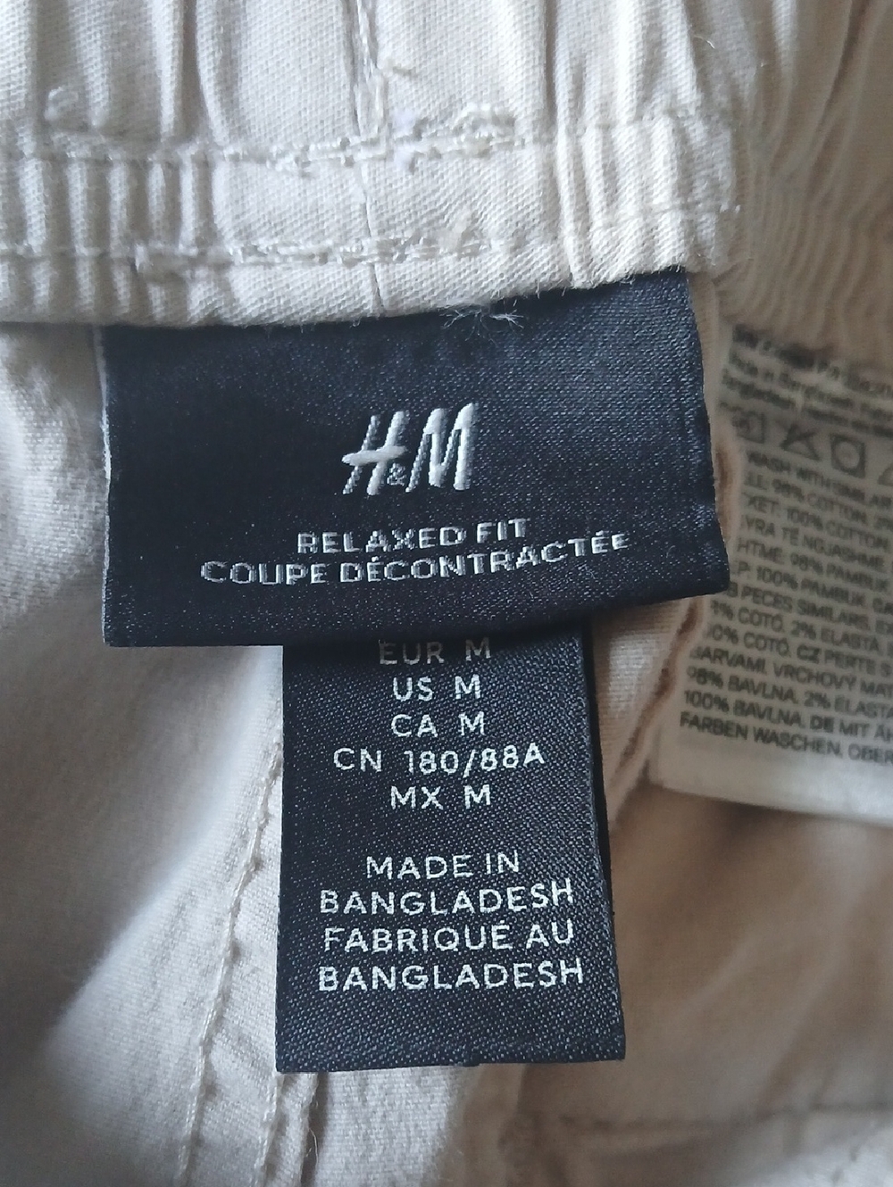 H&M Cream Cargo Pants with Flap Pockets - Picture 2 of 7